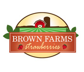 Brown Farms Strawberries Logo